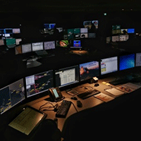 View of several workstations in an MCTS centre.